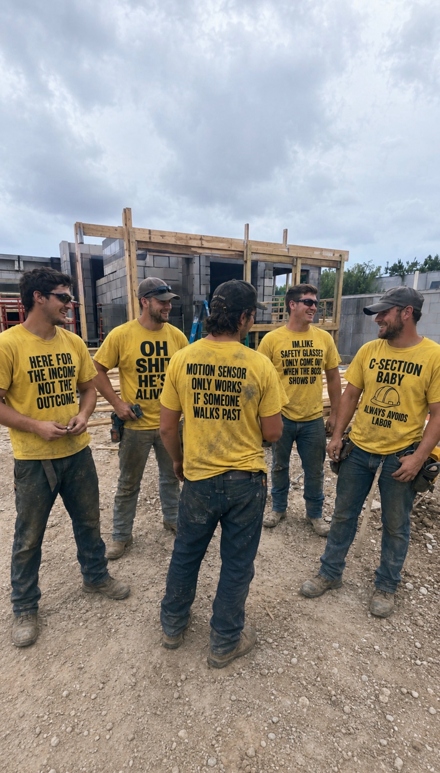 Foreman said these shirts are fitting for our crew.