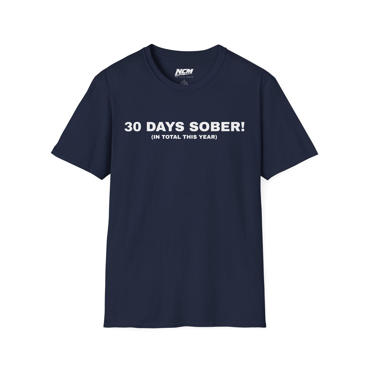 T-shirt 30 jours de sobriété