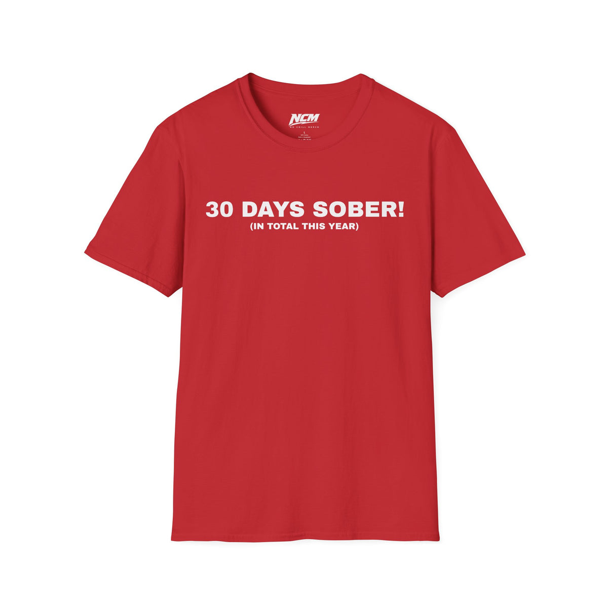 T-shirt 30 jours de sobriété