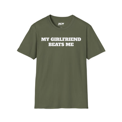 Mon T-shirt "Ma copine me frappe"