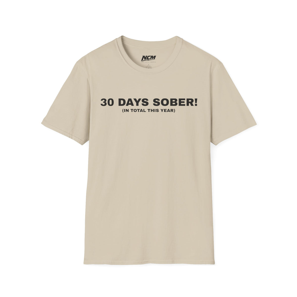 T-shirt 30 jours de sobriété